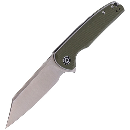 CIVIVI Brigand Green Coarse G10 Handle Gray S/S Liner D2 Blade, Satin Finish (C909A)