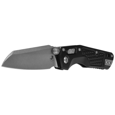 Microtech MSI Mini S/E Knife Frag Black Aluminum, Stonewashed M390MK by Tony Marfione (210M-10FR)