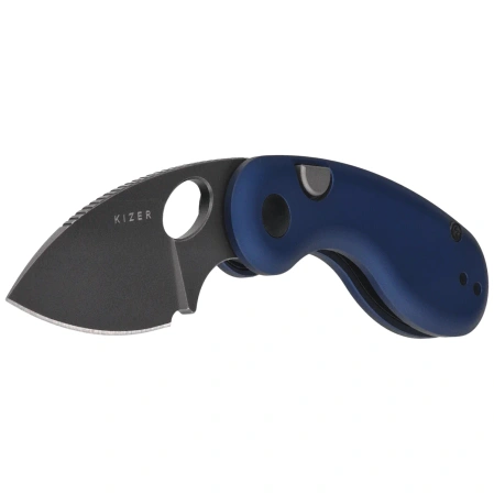 Nóż składany Kizer Microbe Blue Aluminium, Gray Stonewashed 14C28N by Maksim Epifantsev (V2742A1)
