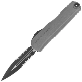Nóż automatyczny OTF Microtech Cypher II D/E Natural Clear Aluminium, Black P/S M390MK by Tony Marfione (1242-2NC)
