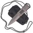 Nóż na szyję WE Knife OSS Dagger Black G10, Stonewashed by Justin Lundquist (2017D)