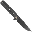 WE Knife Navo Black Canvas Micarta, Black Stonewashed CPM 20CV by Ostap Hel (WE22026-1)