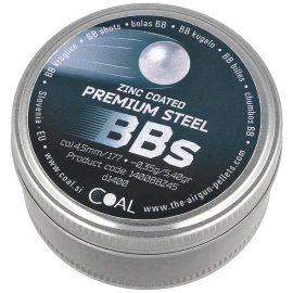 Śrut stalowy Coal Zinc Premium BBs 4.5 mm, 1400 szt. (1400BBZ45)