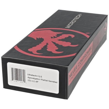 Nóż automatyczny OTF Microtech Ultratech S/E Black Aluminium, Apocalyptic P/S M390 by Tony Marfione (121-11AP)