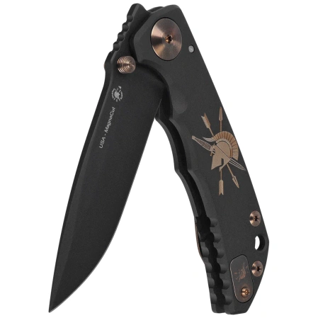 Nóż składany Spartan Blades Harsey Folder ''Gold Logo'' Titanium, Black PVD MagnaCut