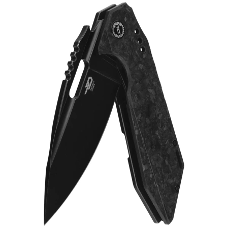 Nóż składany Bestech Shodan Black Titanium / Carbon Fiber, Black Stonewashed CPM S35VN by Todd Knife and Tool (BT1910D)