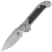 Nóż automatyczny Microtech LUDT Gen III S/E Marfione Select Titanium, Blue HW, Stonewashed M390MK by Tony Marfione (1135-10MS4)