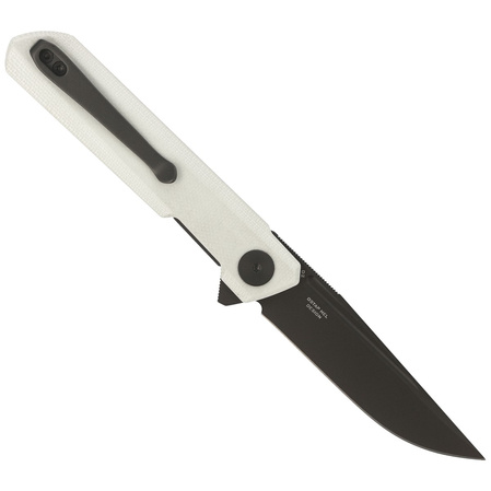 Nóż składany Bestechman Mini Dundee White G10, Grey PVD D2 by Ostap Hel (BMK03H)