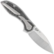 Nóż składany Reate Iron-X Bead Blast Titanium / Carbon Fiber, Satin M390 by Kirby Lambert