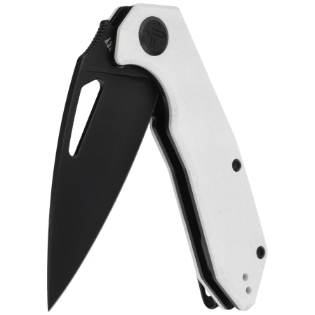 Kubey Coeus Knife White G10, Blackwashed 14C28N (KU122Z)