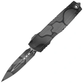 Microtech Luminary ZBP D/E Signature OTF Knife Urban Backwoods Camo Aluminum, Urban Backwoods Camo M390MK by Tony Marfione (1270-1WOUCS)