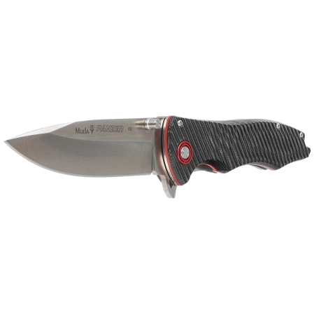 Muela Panzer-10BM Knife Black Micarta, Satin D2