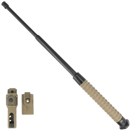ESP Hardened Easy Lock 20'' Expandable Baton, Triangle, Khaki (ExBTT-20H-KH BHT-55)