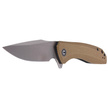 CIVIVI Knife Baklash Stonewashed Brass, Satin Finish (C801J)