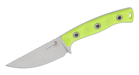 Microtech Akris S/E Knife High Visibility G10, Stonewashed M390MK by Tony Marfione (95-10HV-1)