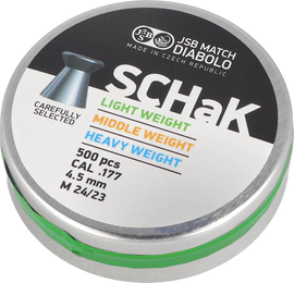 JSB SCHaK Light Weight Pellets 4.50 mm, 0.500 g, 500 pcs (001055-500)