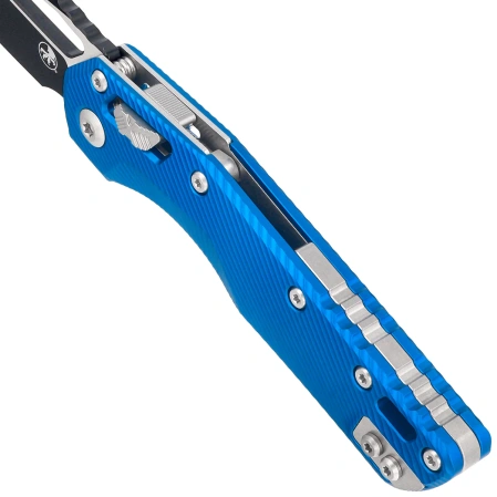 Nóż składany Microtech MSI S/E Fluted Blue Aluminium, Black M390MK by Tony Marfione (210-1FLBL)