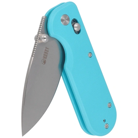Nóż składany Kubey Bedrock Light Blue G10, Satin D2 (KU505B)