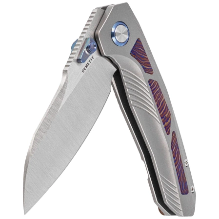 Remette Kestrel Knife Gray Titanium/Timascus, Satin CPM S35VN (RTPO-D)