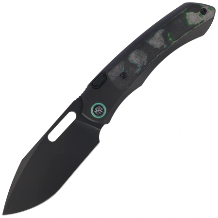 Remette Orca Knife Black Titanium/Kelp Bed CamoCarbon, Black DLC Pearlescent M390 (ORCAKDD)