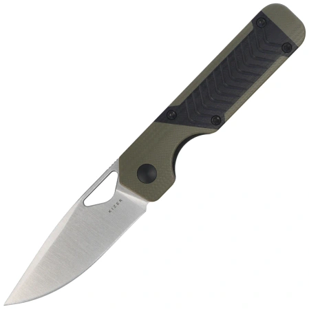 Nóż składany Kizer Mini Militaw Black-Green G10, Satin Nitro-V by Jonathan Styles (V3634SA6)