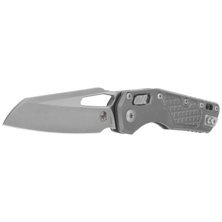 Microtech MSI S/E Knife Natural Clear Frag Aluminum, Apocalyptic M390MK by Tony Marfione (210-10APFRNC)