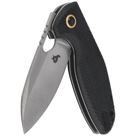 Nóż składany BlackFox Puffy Black G10, Stonewashed 10Cr15CoMov (BF-786 G10B)