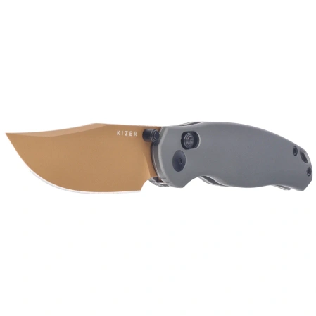 Nóż składany Kizer Phoca CC Gray Aluminum, Sunset Metal PVD AEB-L (V3780A2)