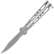 Martinez Albainox Balisong Knife Chrome Zamak, Mirror 3Cr13Mov (02053-C)