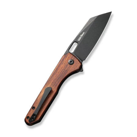 Civivi Knife Nugz Guibourtia Wood, Black Stonewasahed 14C28N by Matthew Wehrwein (C23060-3)