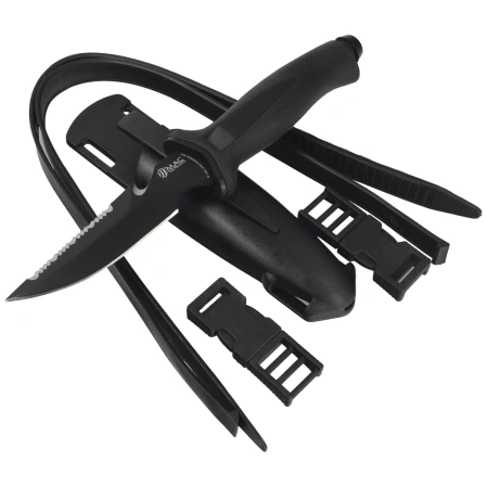 Nóż nurkowy Mac Coltellerie Aquatys 2 Black PP-TPE, Black Idroglinder W 1.4116 (AQT12-2.N)