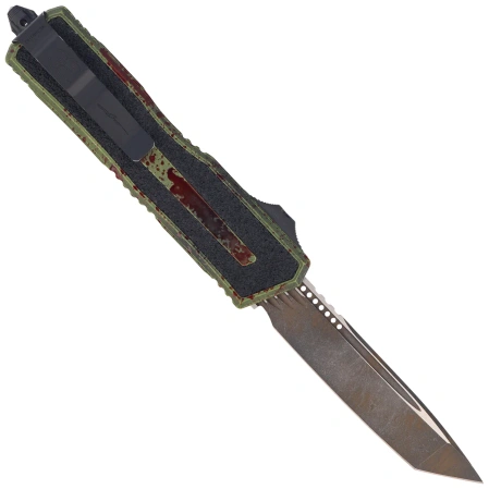 Nóż automatyczny OTF Microtech Scarab II Gen III T/E Signature Outbreak Aluminium, Outbreak M390MK by Tony Marfione (1279-1OBS)