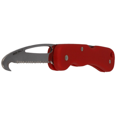 Nóż ratowniczy MAC 697 SOS Red FRN, Mirror W 1.4034