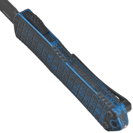 Nóż automatyczny OTF Heretic Manticore S D/E Breakthrough Blue Aluminium, Black DLC MagnaCut by Tony Marfione Jr.(H024F-6A-BRBLU)