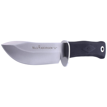 Muela Aborigen-13G Black Rubber Knife, Satin Nitro-42 by Maykol Garcia