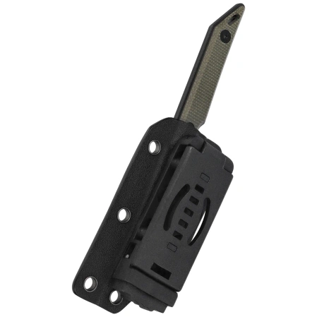 Kubey Goliath Knife Green Micarta, Blackwashed 14C28N by Jake Hoback (KU430F)