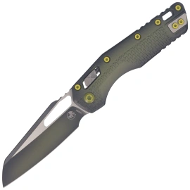 Microtech MSI Ram-Lok S/E Knife Tri-Grip Faded Bazooka Green Polymer, Faded Bazooka Green M390MK by Tony Marfione (210T-1PMFBO-U25)