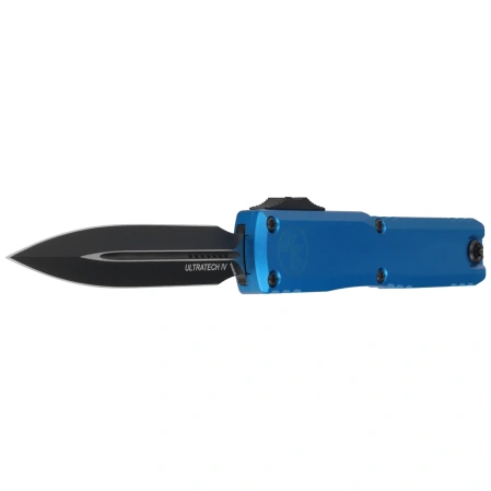 Microtech Ultratech Gen IV D/E OTF Knife Blue Aluminum, Black M390MK by Tony Marfione (11224-1BL)