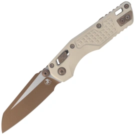 Microtech MSI Ram-Lok Mini S/E Knife Champagne Gold Frag Aluminium, Gold M390MK by Tony Marfione (210M-10FRCG-C19Z23)