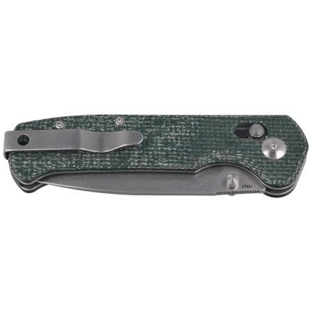 Nóż składany Maserin Frontier 634/MCV Green Micarta, Stonewashed Nitro X7