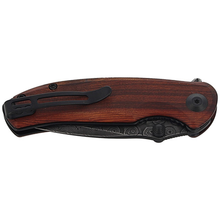 CIVIVI Pintail Cuibourtia Wood, Black Damascus (C2020DS-2)