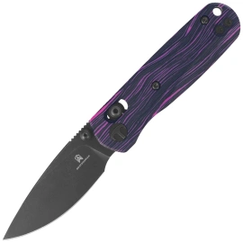Bestechman Sprite Knife Black-Purple G10, Black Stonewashed M390 (BMK21E)