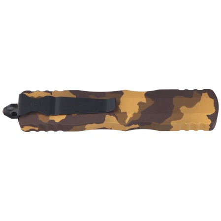 Microtech Dirac Delta D/E Signature OTF Knife Gold Camo Aluminum, Gold Camo M390MK by Tony Marfione (227-1 GCS-Z4)