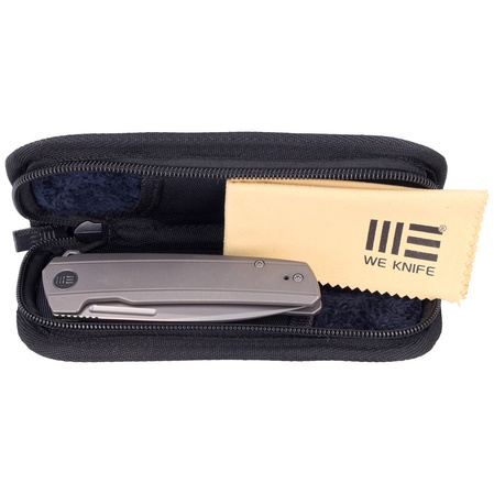 WE Knife Speedster Gray Titanium, Silver Bead Blasted CPM 20CV (WE21021B-1)