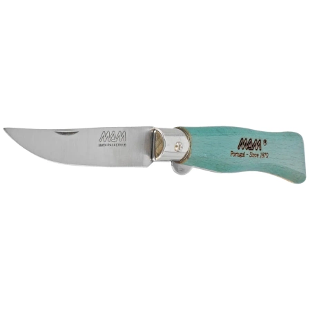 Nóż składany MAM Douro Blade Lock Turquoise Beech Wood, Inox HW, Satin 420 (2006-TU)