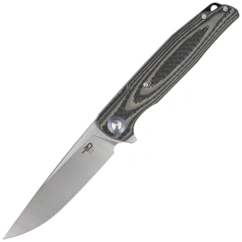 Bestech Ascot Beige Carbon Fiber/G10, Satin D2 Knife (BG19B)