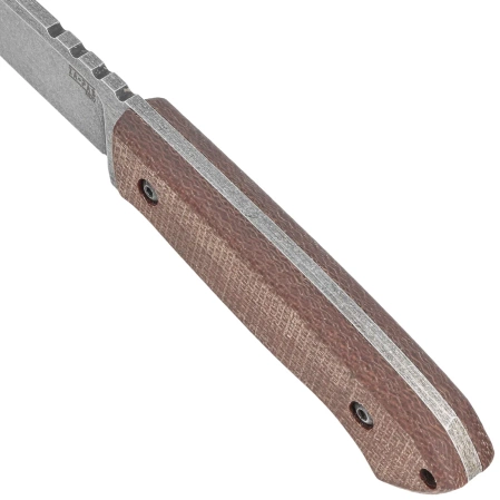 Za-Pas Ultra Outdoor Brown Micarta, Acid Stonewashed NMV Knife