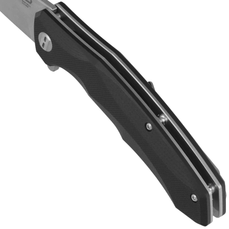 Nóż składany Bestech Warwolf Black G10, Stonewashed/Satin D2 (BG04A)