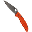 Spyderco Endura 4 FRN Orange Full Flat Plain Knife (C10FPOR)