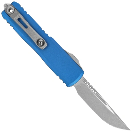 Nóż automatyczny OTF Microtech UTX-85 Gen IV S/E Blue Aluminium, Apocalyptic M390MK by Tony Marfione (12314-10APBL)